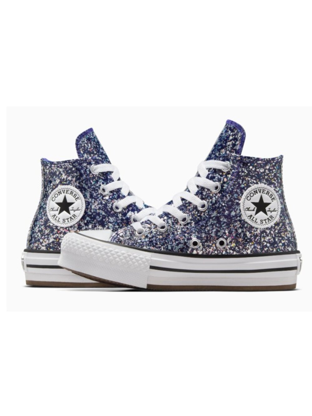 2/$60 💥🆕 Chuck Taylor All Star EVA Lift Navy Glitter High Top | Size 6 | 7331